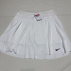 NEW Nike Golf Skort Women L White Hidden Pocket Tennis Pickleball READ DESCRIP.